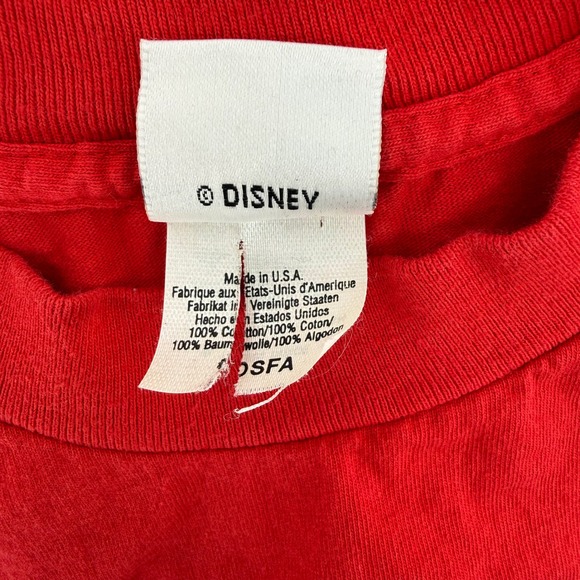 Vintage Disney Store Santa Tigger Christmas Long Sleeve Sleep Shirt Red Made USA - Picture 4 of 6